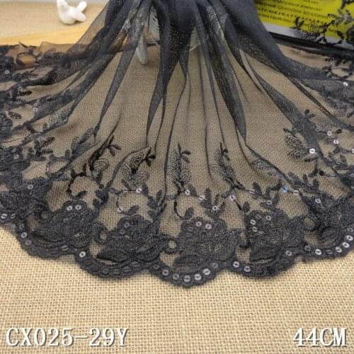 1yard Beige Flower Embroidery Lace Fabric Dress Applique Blouse Sewing Trims DIY Neckline Collar Costume Decoration Accessori