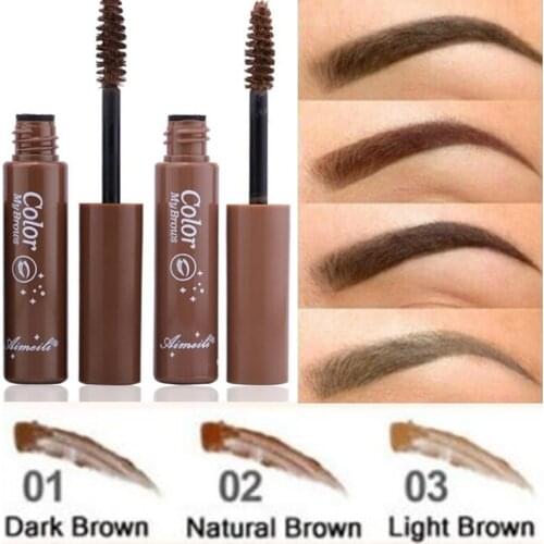 1 Piece Eyebrow Dye Makeup Mascara Brush Cream Gel for Eyebrow Eyelash Paint Waterproof Beauty Kit Natural Colored