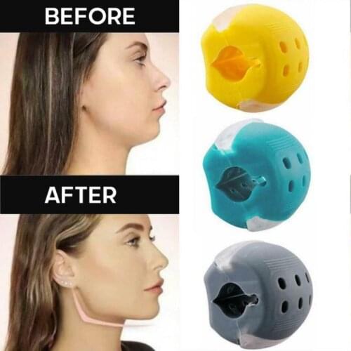 3pcs Fitness Ball Face Masseter Food Grade Silicone Jawline Muscle Exerciser Neck Face Toning Chew Ball Chew Bite Breaker Train