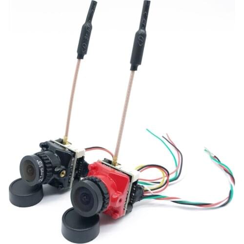 5.8G 48CH FPV Transmitter 25/100/200mW Support smartaudio DC 5-24V with CMOS 1200TVL PAL/NTSC 2.1mm Lens Micro Camera