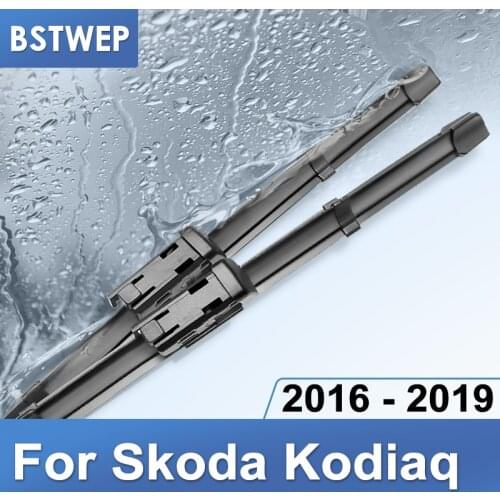 BSTWEP Wiper Blades for Skoda Kodiaq Fit Push Button Arms 2016 2017 2018 2019