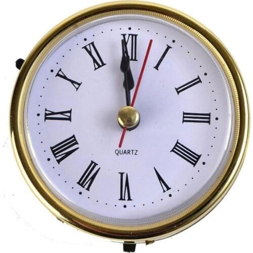 Promotion 65mm Clock Craft Quartz Movement Head Insert Round Accessories Iron Clock Clocks Roman Numeral K8K5