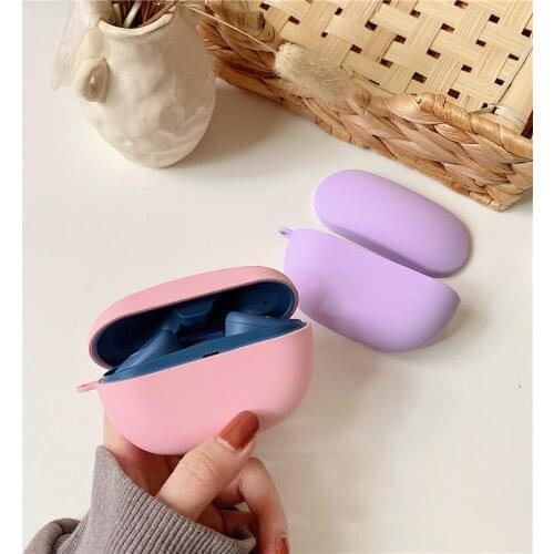 Kjoew Earphone Case for SONY WF-SP800N Charging Box Solid Color Matte Shockproof Wireless Headset Accessories For SONY