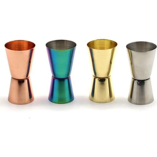 15-30ML Stainless Steel Double Jiggers Cocktail Measuring Liquor Jiggers Bar Cocktail Shaker Double Sided Measuring Cup