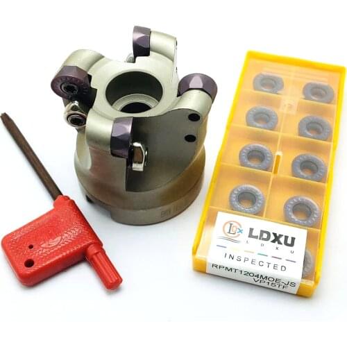 EMRW 6R50 22 4T EMRW 6R63-22-4T Face milling cutter indexable milling tool holder CNC lathe machine tool for RPMT1204 arc insert