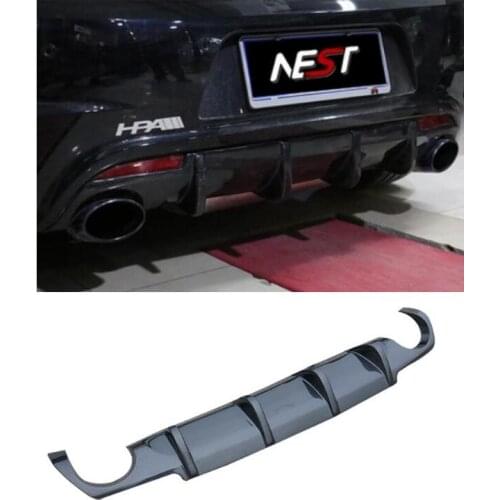 Carbon Fiber Rear Bumper Lip, Auto Car Diffuser Fits For Vw Volkswagen Scirocco R 2009 2010 2011 2012 2013 2014 2015