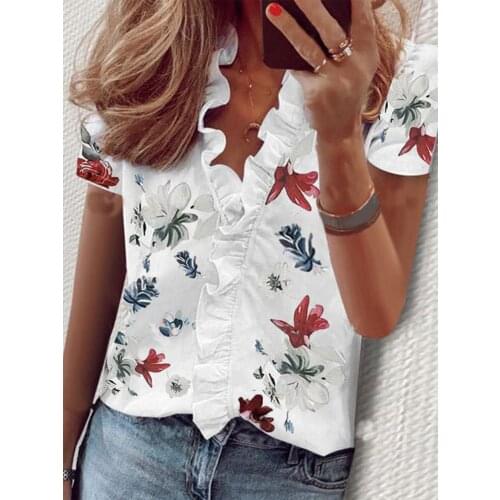 Hallolilla Short Sleeve Shirts For Women