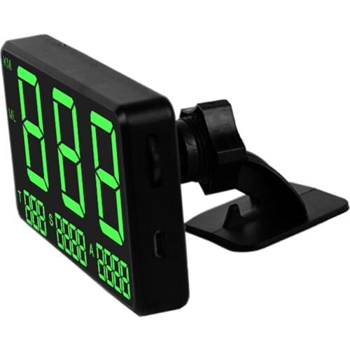 Speedometer Speed Odometer Mileage HUD Display Digital Speed Alarm MPH KMH Head Up Display