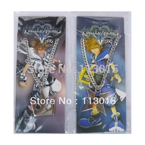 Kingdom Hearts Toys Doll SORA ROXAS Model Alloy Necklace Pendant 2 styles for options