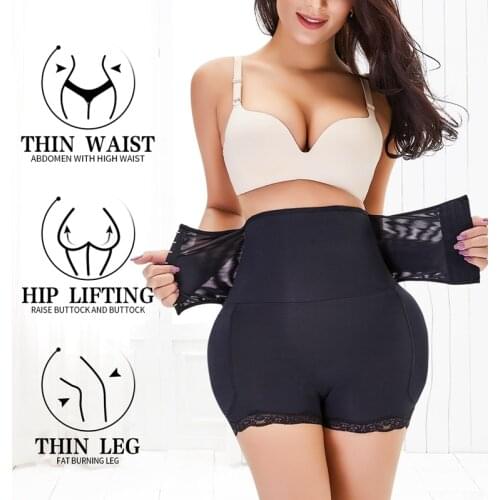 Waist Shaper And Butt Lifter Thigh Push Up Underwear Hip Butt Enhancer Ladies Fake Buttocks Padded Booty Butt Lifter Shapewear