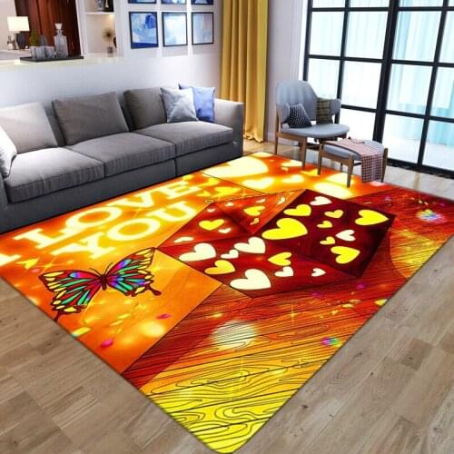 Butterfly 3D Printed Area Rug Cartoon Child Bedroom Play Mat Soft Flannel Memory Foam Girl Room Game Big Carpets for Living Room