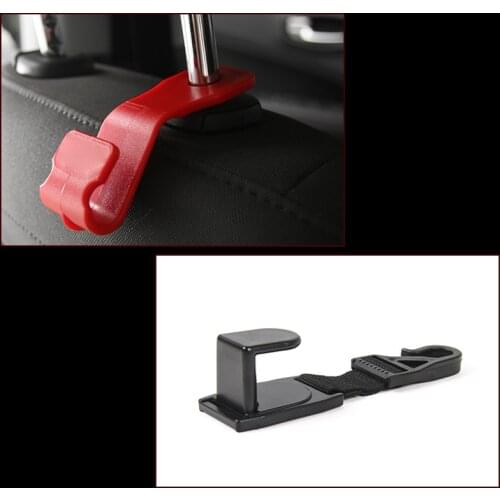4Pcs Car Seat Headrest Back Hook Hanger Holder Organizer Cargo Rear Trunk Tail Rear Hook Fit For Jeep /SUV