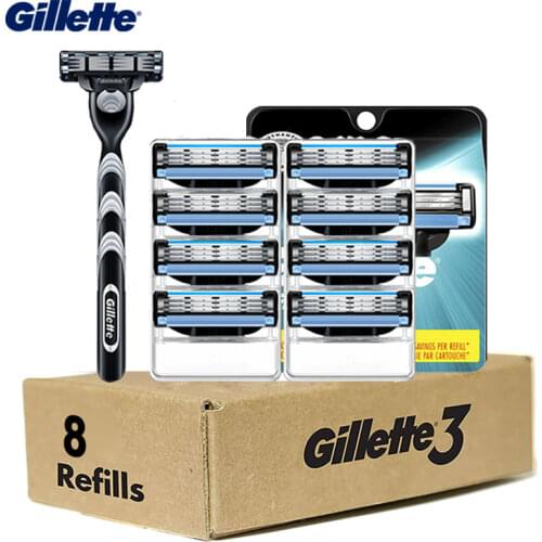 Gillette Mach 3 Shaving Blades Machine for Shaving Shaver for Men Straight Razor Shave Cassettes Safety Facereplacement Head
