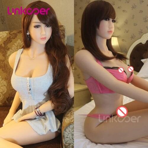 Linkooer 165cm Silicone Lifelike Sex Dolls Big Breast Sexy Ass Silicone TPE Oral Vagina Korean Pretty Adult Love Dolls