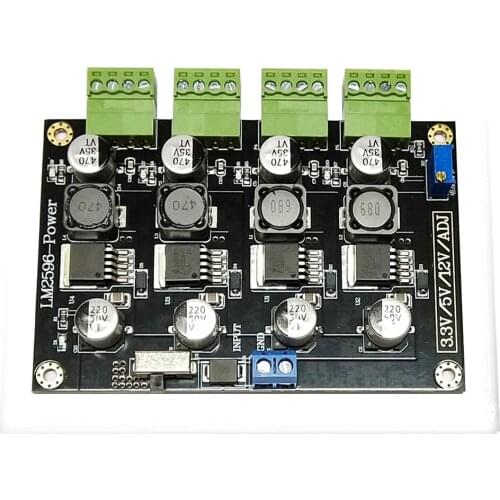 LM2596 Multi Channel Switching Power Supply 3.3V/5V/12V/ADJ Adjustable Output DC-DC Step down Power Supply Module