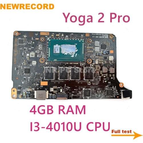 NEWRECORD NM-A074 Laptop motherboard for Lenovo YOGA 2 Pro original mainboard 4GB RAM I3-4010U CPU onboard full test