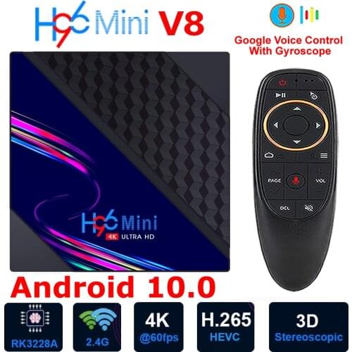 Android 10.0 Smart TV BOX H96 MINI V8 Rockchip RK3228A Quad Core 2GB 16GB WIFI 3D H.265 4K Youtube Set top Box Media Player