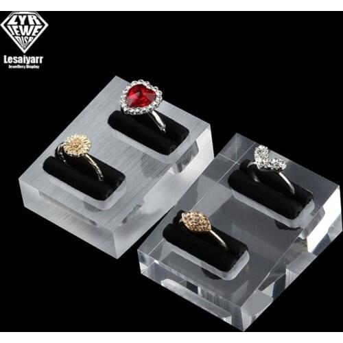 Clear Acrylic Jewelry Holder Photography Props Cosmetics Rings Display Stand Pad Necklace Ornaments Stud Holder Show Rack