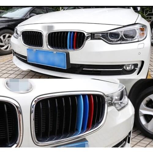Grille Grill Trim Stripe for BMW X1 F48 X3 F25 X4 F26 X5 E70 F15 F10 F07 GT Upgrade Grill M Style