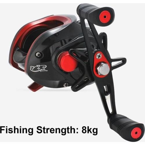 Fishing Reel 7.2:1/ 10.1:1 Gear Ratio 17+1/ 19+1 Ball Bearing 8kg Max Drag Fishing Coil Spincast Suitable For Children/Beginners