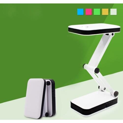 USB LED desk light Two stalls light desk lamp 24 LED high light Folding white light table lamp Read Manicure