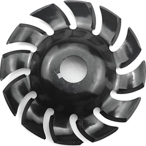 Manganese Steel 90mm 12 Teeth Wood Carving Disc 16mm Bore Grinder Shaping Disc Angle Grinder Woodworking Electric Angle Grinder