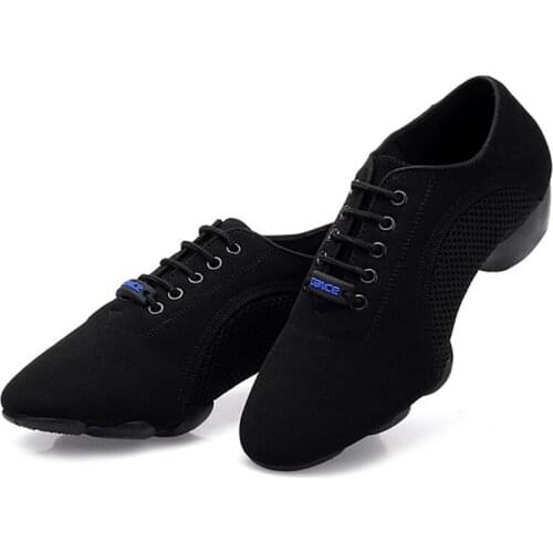 USHINE 419 EU30-46 Professional Quality Oxford Cloth Black Exercise Teacher BD Dance Ballroom Dance Shoes Shoes Men Woman Girls