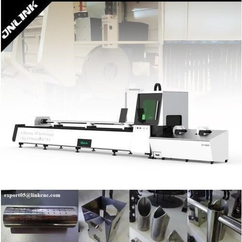 High precision fiber optic laser tube cutter fiber laser tube cutting machine metal pipe fiber laser cutting machine for profile