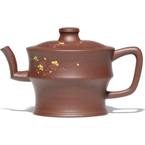 Yixing purple clay teapot pure manual teapot raw material purple clay teapot small capacity household teapot 220 cc