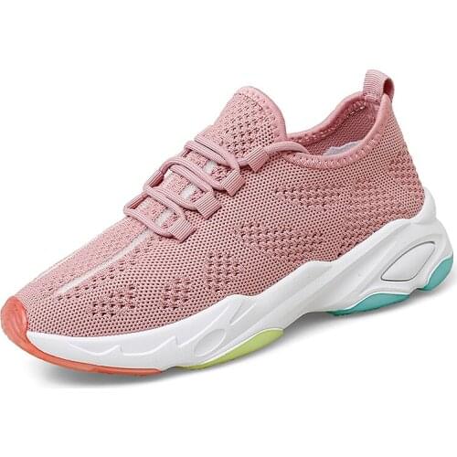 Tenis Mujer 2021 Tennis Shoes for Woman New Breathable Mesh Sneakers Female Platform Chaussure Femme Deportivas Jogging Trainers