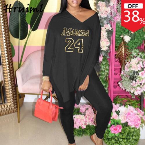 Sweat Suits Women Plus Size Letter Printing Loose Loungewear Women Fashion Hem Split Elastic Waist Two Peice Set for Women
