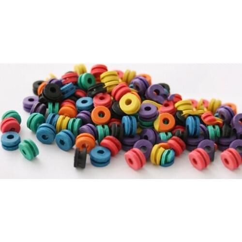 400PCS Soft Multicolor H Type Tattoo Grommets For Tattoo Needle Machine Gun Spart Parts Accessories Supply