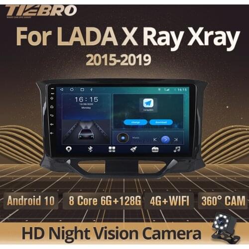 TIEBRO 2 Din Android 10 Car Radio For LADA Xray X Ray 2015 - 2019 Car Multimedia Player Navigation GPS No 2din Stereo Receiver