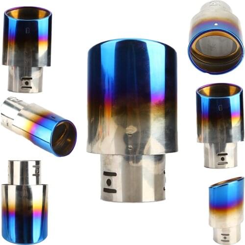 58mm Auto Exhaust Systems Diameter Universal Outlet Stainless Steel Car Tailpipe Muffler Exhaust Pipe modified car accessories