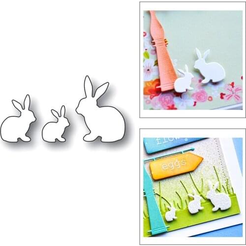 Bunny Animal Party Decor Hot 2020 New Metal Cutting Dies Foil Stencil For DIY Scrapbooking Paper and Card Making Craft No Stamps