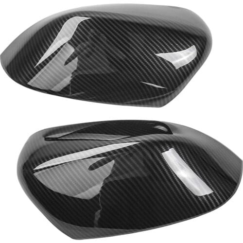 For Jeep Compass 2017-2020 Car Carbon Fiber Rearview Mirror Cover Trim Side Mirror Case Shell Decoration Accessories