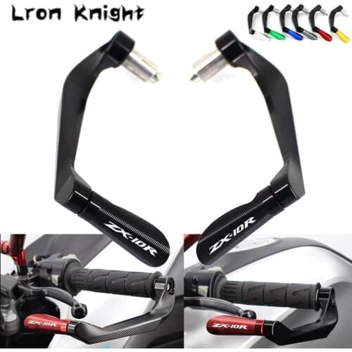 For KAWASAKI NINJA ZX-6R ZX-10R ZX6R ZX10R ZX 6R 10R Motorcycle CNC Handlebar Grips Guard Brake Clutch Levers Guard Protector