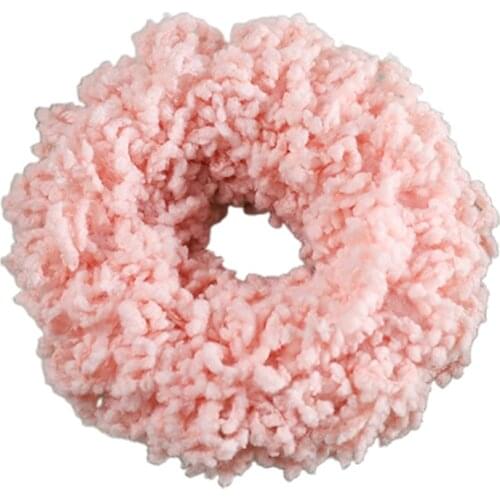 Elastic Hair Ropes Plush Glowing Headband Lovely Hair Scrunchie Plush Hair Decoration Accessory for Girls Infants
