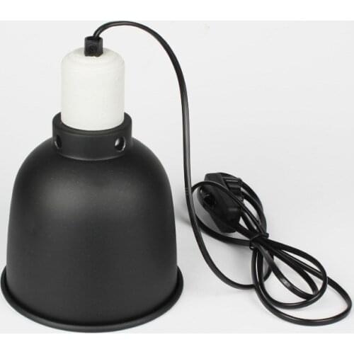 Halogen Reptile Dome Heat Lamp Fixture UVB Light Lampshade Optical Reflection Cover for Reptile Glass Terrariums