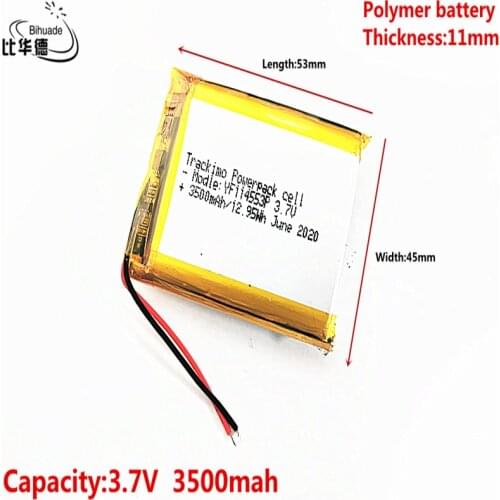 Good Qulity Liter energy battery 3.7V,3500mAH 114553 Polymer lithium ion / Li-ion battery for tablet pc BANK,GPS,mp3,mp4