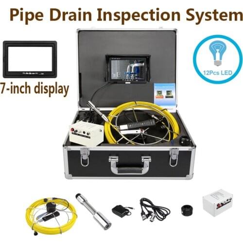 23MM Lens IP68 Waterproof Pipeline Drain Endoscope Video Camera System With 20m Cable Industrial Sewer Camera