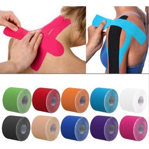 2Size Kinesiology Tape Athletic Tape Sport Recovery Tape Strapping Gym Fitness Tennis Running Knee Muscle Protector Scissor