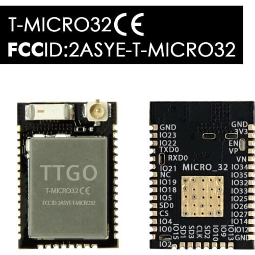 LILYGO® T-Micro32 V2.0 Wifi Wireless Bluetooth Module ESP32 PICO-D4 IPEX ESP-32
