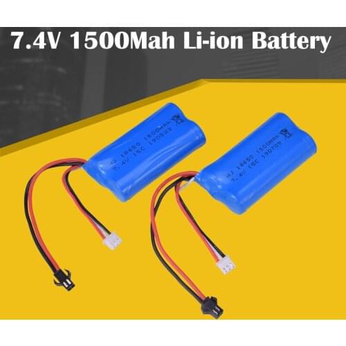 Good Quality 2pcs 7.4V 1500Mah Li-ion Battery SM-2P for H101 H103 RC High Speed Racing Boat