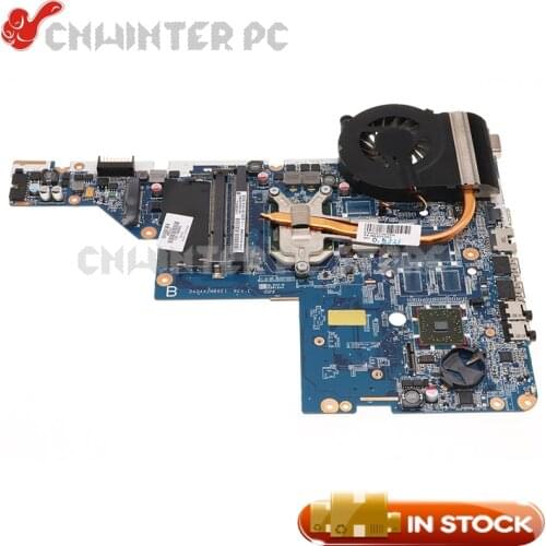 NOKOTION 592809-001 For HP Pavilion CQ42 CQ62 G42 G62 Laptop Motherboard DA0AX2MB6E1 DDR3 Socket S1 With CPU+Heatsink