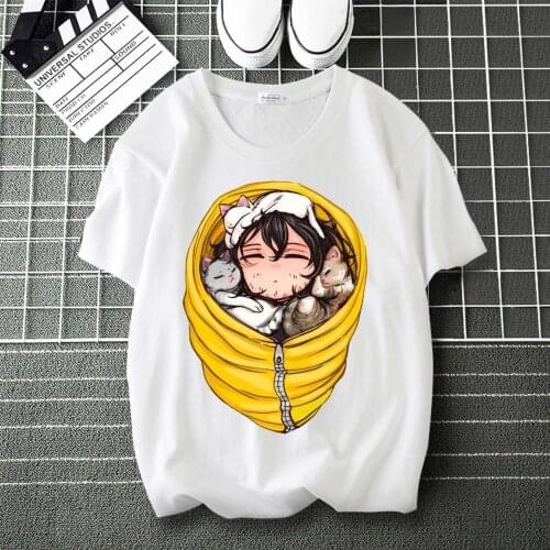 My Hero Academia Tokoyami Fumikage Design Print Soft T-Shirt O-Neck Short Sleeve Modal Shirt Tee