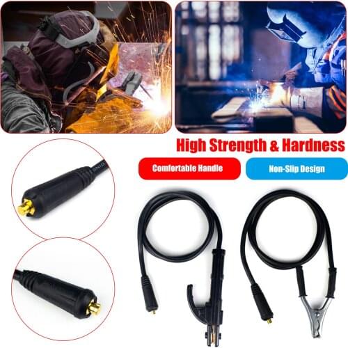 Arc Welding Ground Clamp Set 1.5m Length 300A Welders Earth Clip Kit for ARC ZX7 MMA Welding Machine