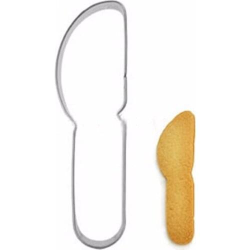 Fruit Knife Shape Cookie Cutter Stainless Steel Cut Candy Biscuit Mold Cooking Tools Kitchen Baking Theme Metal Cutters Mould