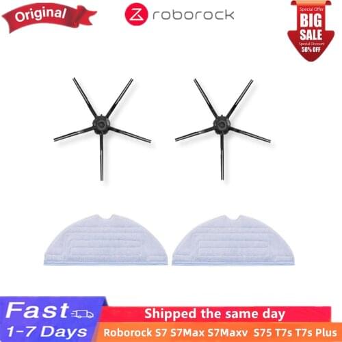 Original replacement parts,main side brush,mop,water tank,trash can,HEPA filter,charging stand,suitable for new Roborock S7 S75