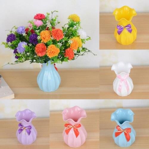 Plastic Beautiful Modern Mini Flower Vase Mini Dry Flower Vase Washable for Home